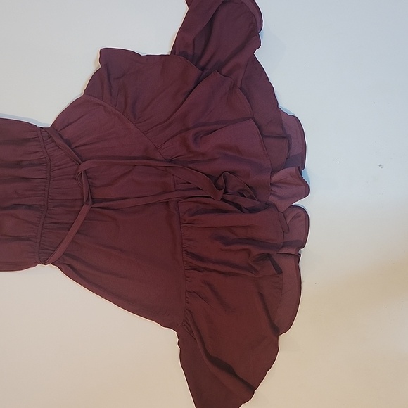 LOFT Red Asymmetrical Halter Sundress - Picture 3 of 9